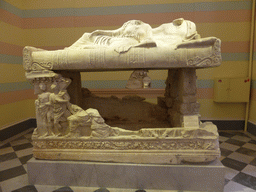 Sarcophagus at the Room of the Culture and Art of the Ancient Cities of the Northern Black Sea Area at the Ground Floor of the New Hermitage of the State Hermitage Museum