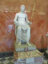 Statue of Emperor Octavian Augustus in the guise of Jupiter at the Augustus Room at the Ground Floor of the New Hermitage of the State Hermitage Museum