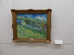 Painting `Cottages` by Vincent van Gogh at the Van Gogh Room at the Second Floor of the Winter Palace of the State Hermitage Museum