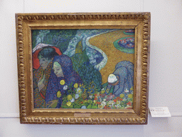 Painting `Memory of the Garden at Etten (Ladies of Arles)` by Vincent van Gogh at the Van Gogh Room at the Second Floor of the Winter Palace of the State Hermitage Museum