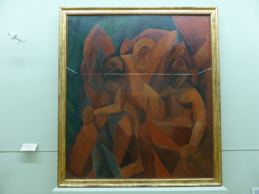 Painting `Three Women` by Pablo Picasso at the Picasso Room I at the Second Floor of the Winter Palace of the State Hermitage Museum