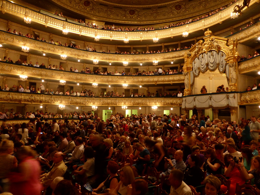 Galleries, balcony and stalls in the old Mariinsky Theatre