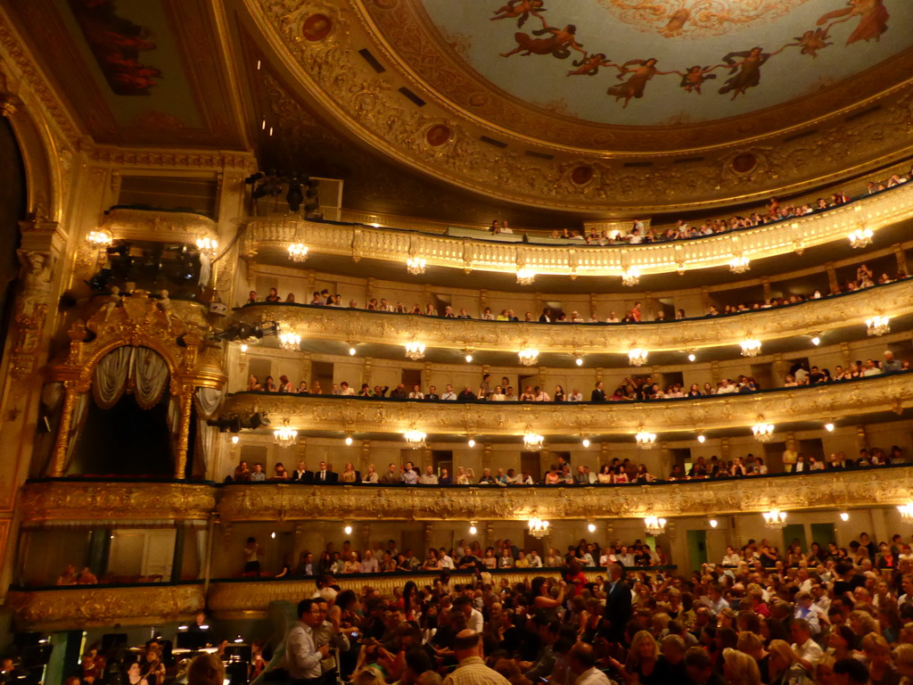Balcony and orchestra in the old Mariinsky Theatre