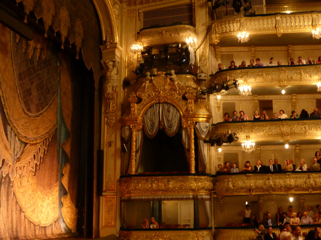 Galleries, balcony and stalls in the old Mariinsky Theatre