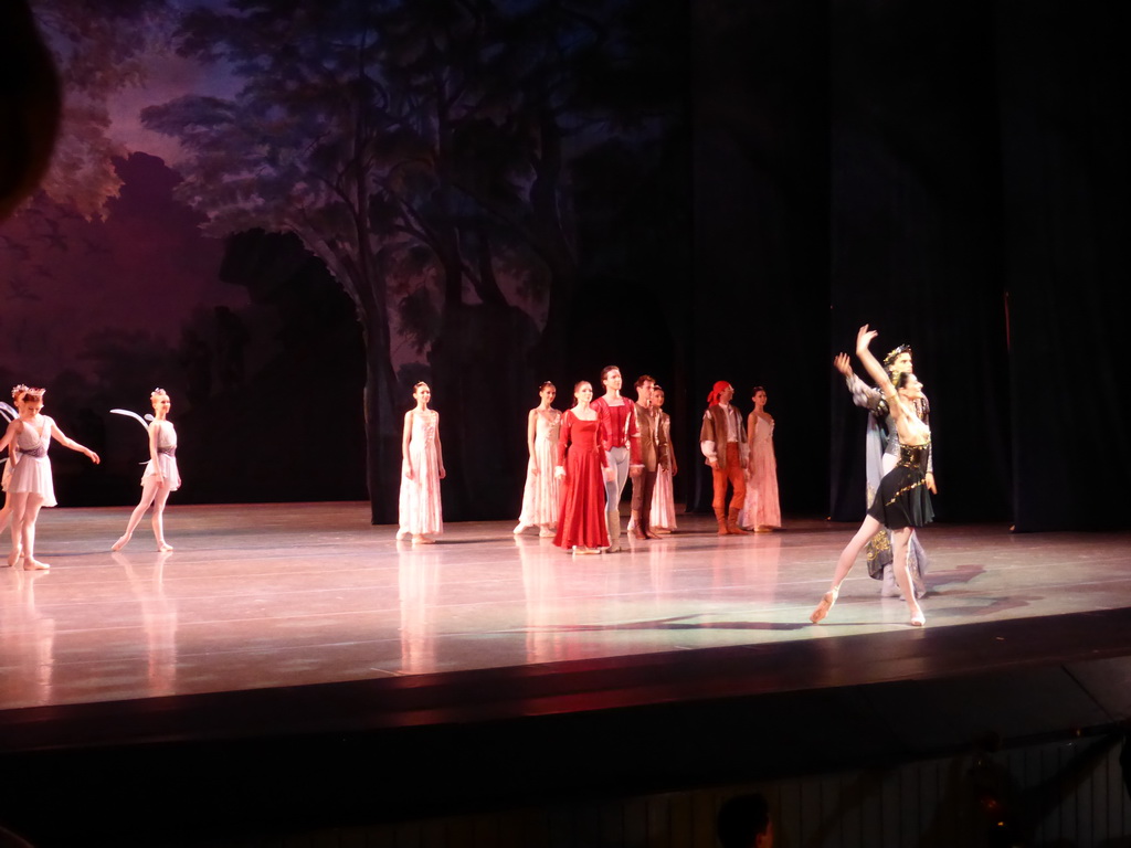 Ballet `A Midsummer Night`s Dream` in the old Mariinsky Theatre