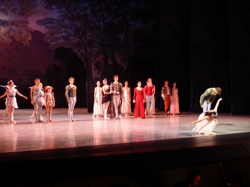 Ballet `A Midsummer Night`s Dream` in the old Mariinsky Theatre