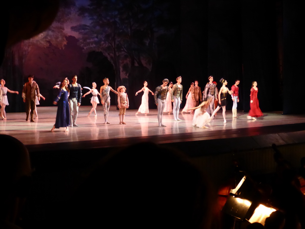 Ballet `A Midsummer Night`s Dream` in the old Mariinsky Theatre