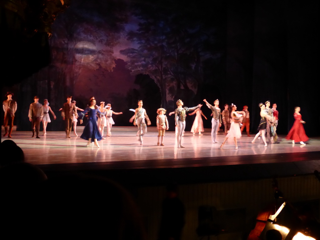 Ballet `A Midsummer Night`s Dream` in the old Mariinsky Theatre