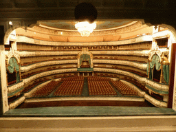Scale model of the old Mariinsky Theatre at the lobby of the old Mariinsky Theatre