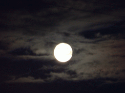 Full moon during the Scarlet Sails celebration, by night