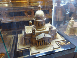 Scale model of the cathedral in Saint Isaac`s Cathedral