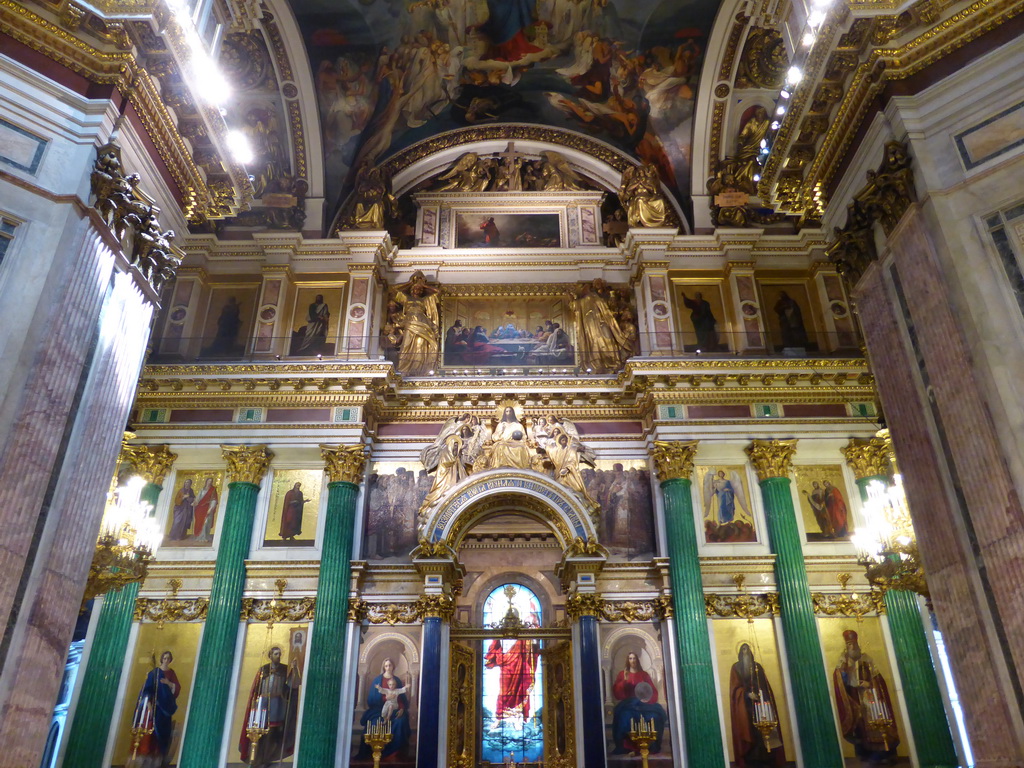 Central iconostasis at the apse of Saint Isaac`s Cathedral