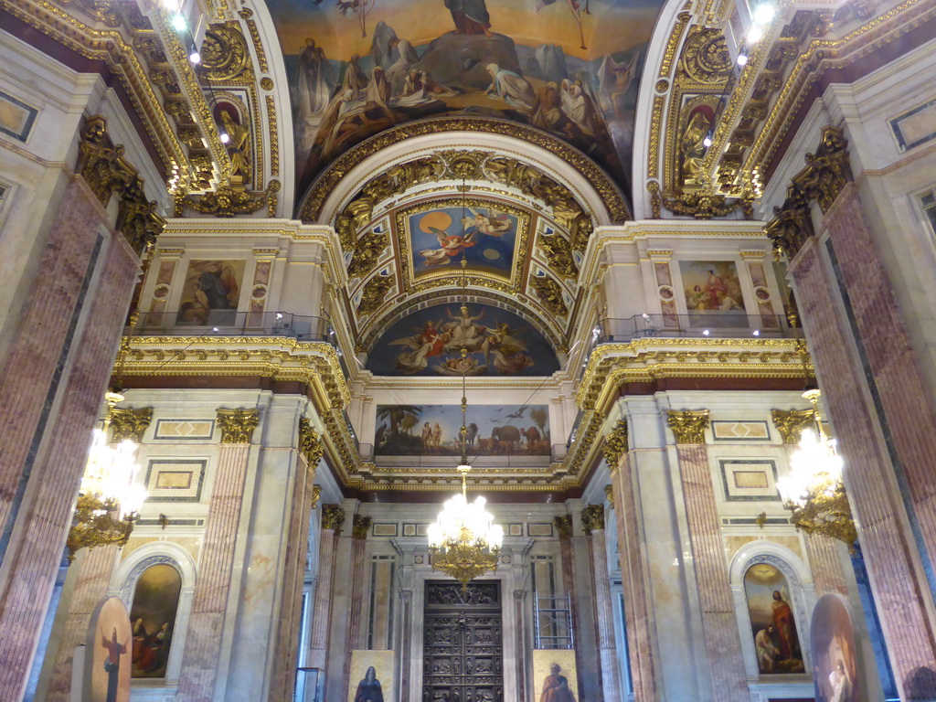 Transept and bronze gate at Saint Isaac`s Cathedral