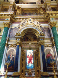 Central iconostasis and altar at the apse of Saint Isaac`s Cathedral