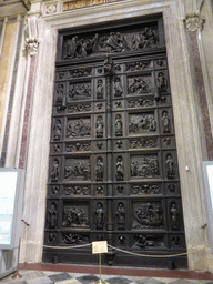 Bronze gate at Saint Isaac`s Cathedral
