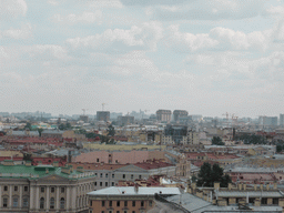 The southeast side of the city, viewed from the roof of Saint Isaac`s Cathedral