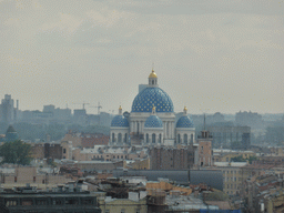 The Trinity Cathedral, viewed from the roof of Saint Isaac`s Cathedral
