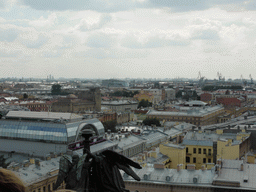 The southwest side of the city, viewed from the roof of Saint Isaac`s Cathedral