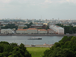The north side of the city with Senatskaya Square, the Neva river and the Twelve Collegia, viewed from the roof of Saint Isaac`s Cathedral