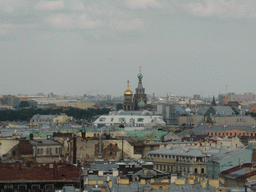 The Church of the Savior on Spilled Blood and surroundings, viewed from the top of Saint Isaac`s Cathedral