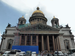 The northwest side of Saint Isaac`s Cathedral