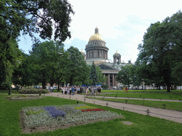 The Alexander Garden and Saint Isaac`s Cathedral