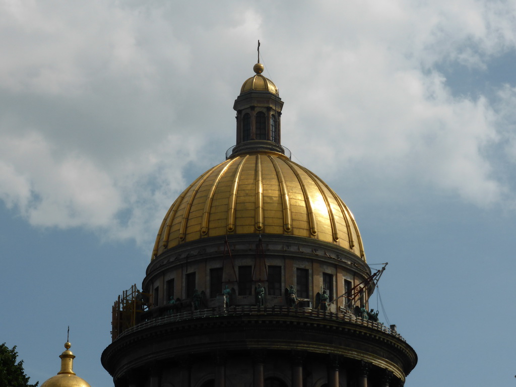 The Dome of Saint Isaac`s Cathedral