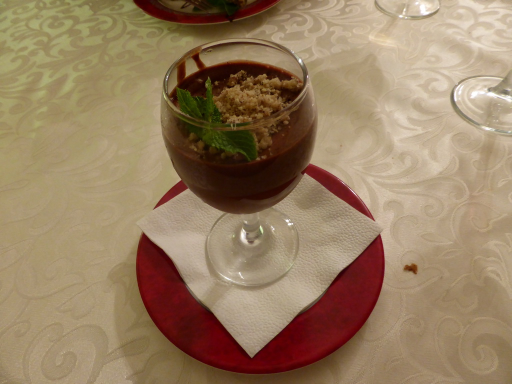 Dessert at the Cat Restaurant at Karavannaya street