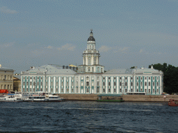 The Kunstkamera museum and the Neva river