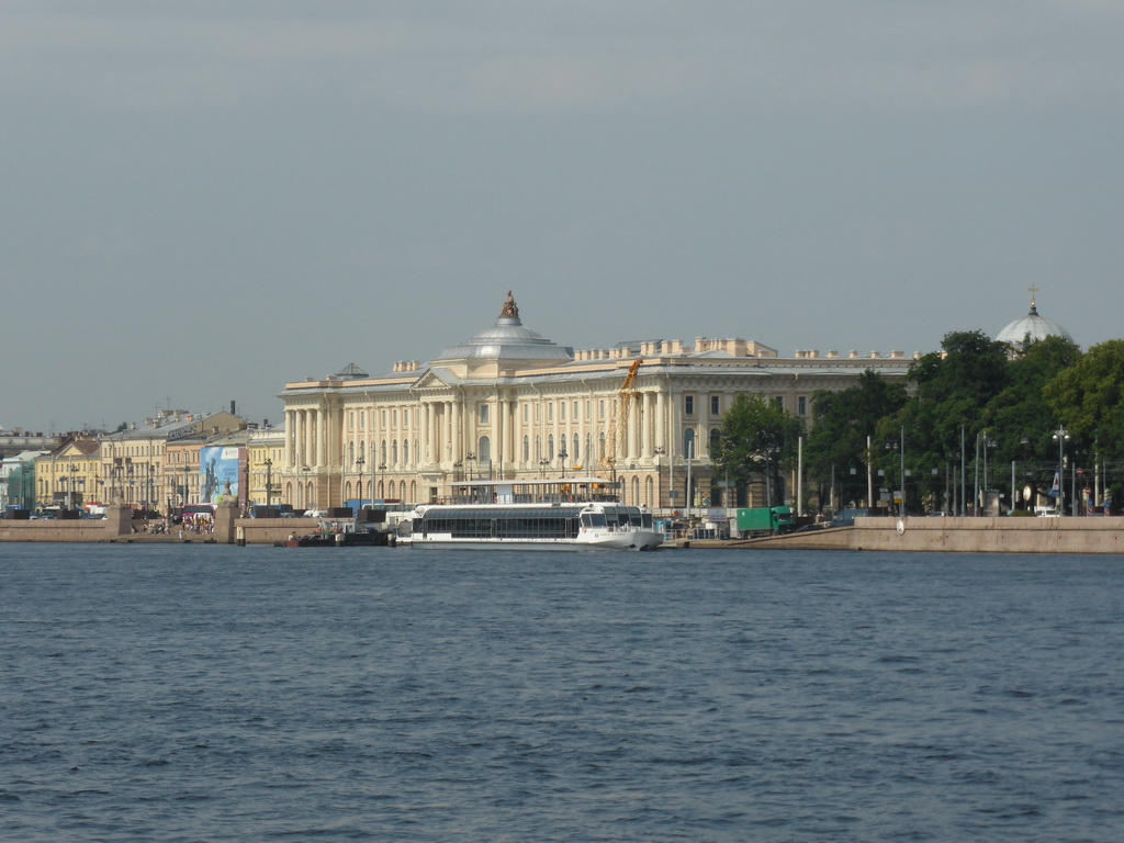 The Neva river and the Imperial Academy of Arts