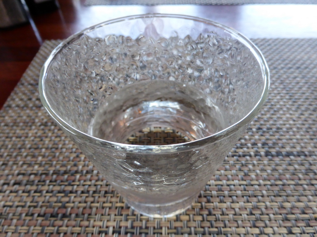 Glass of wodka at the Terrassa restaurant at Kazanskaya Square