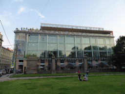 The Vanity Opera building with the Terrassa restaurant at Kazanskaya Square