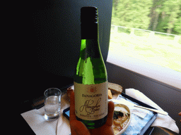 Fanagoria wine in the high speed train to Moscow
