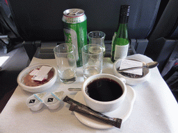 Coffee, cake, beer and wine in the high speed train to Moscow