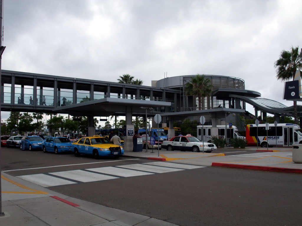 Taxi stand at San Diego International Airport