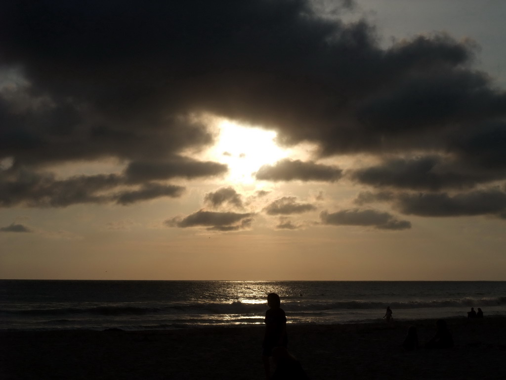 Beach at the Ocean Front Walk, at sunset