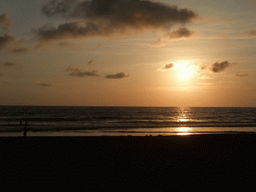 Beach at the Ocean Front Walk, at sunset