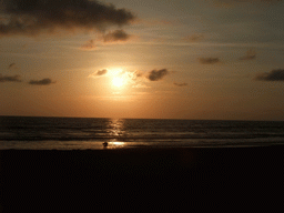 Beach at the Ocean Front Walk, at sunset