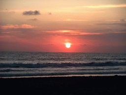 Beach at the Ocean Front Walk, at sunset