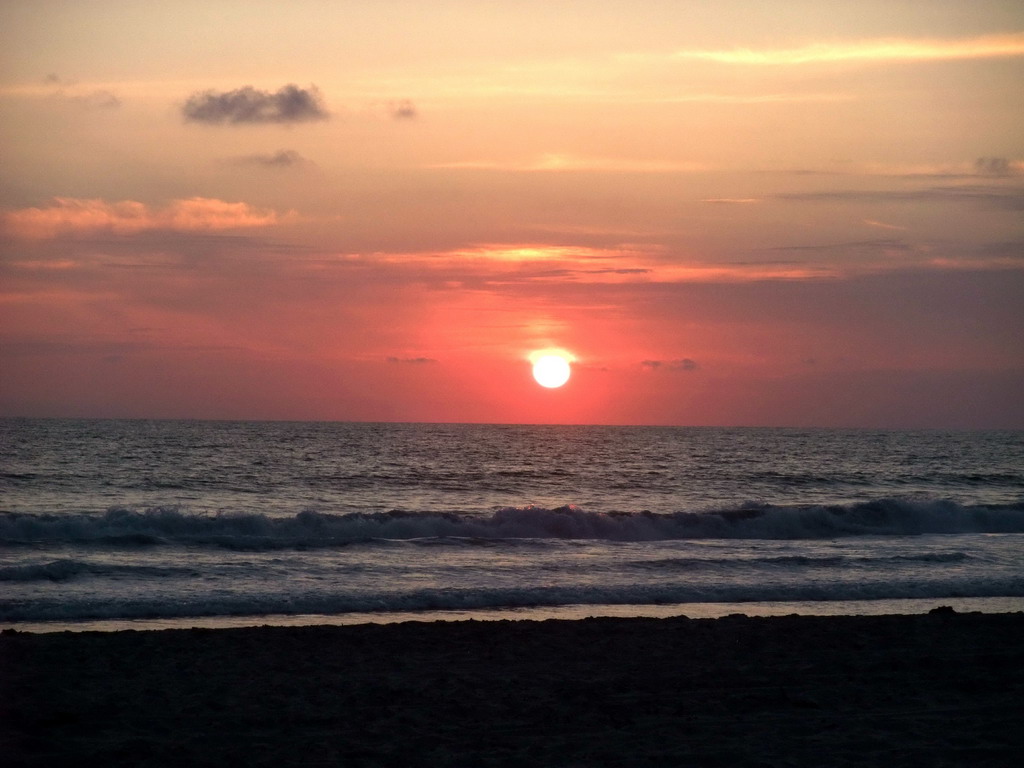 Beach at the Ocean Front Walk, at sunset