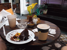 Cake and coffee at Kahve Coffee House at Mission Boulevard