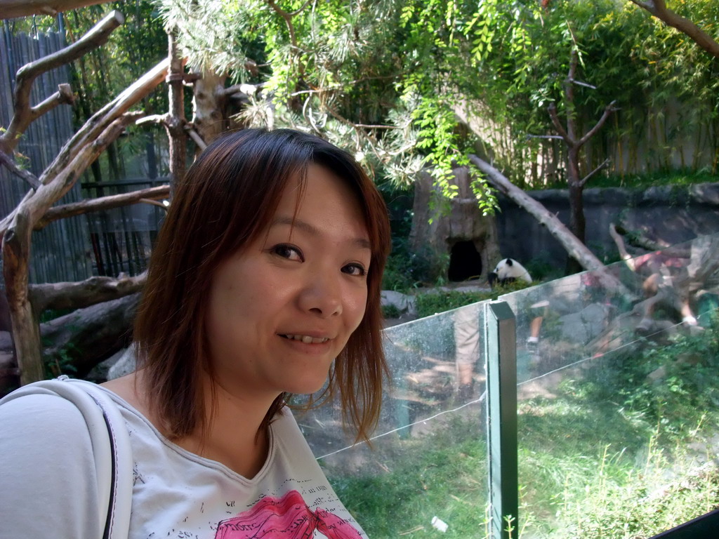 Miaomiao with Giant Panda at San Diego Zoo