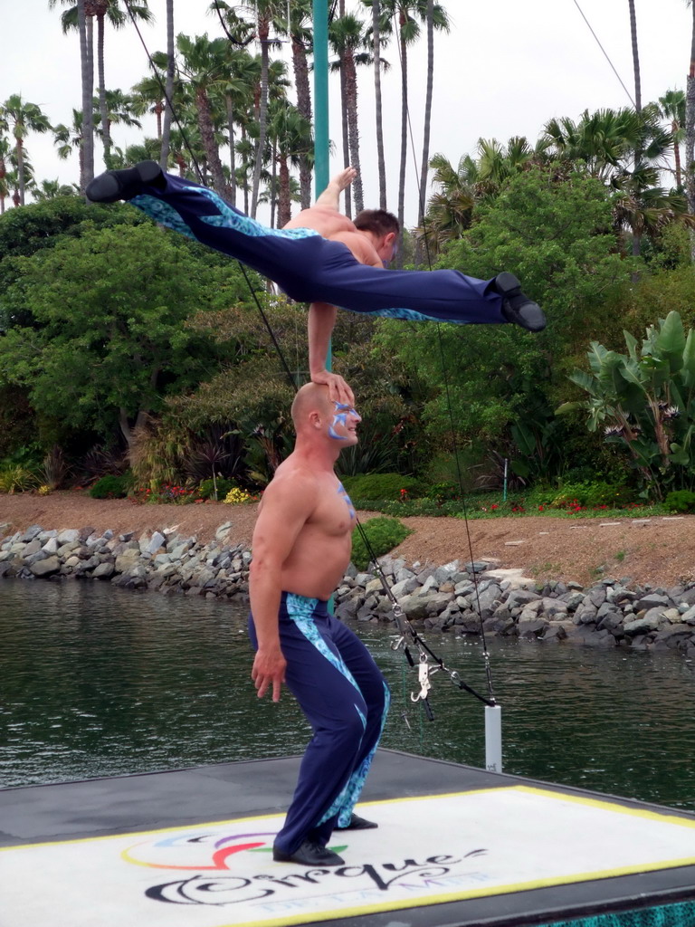 Acrobats at SeaWorld San Diego