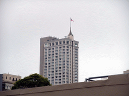 The Fairmont San Francisco Hotel, viewed from the roof of the Baldwin Hotel at Grand Avenue