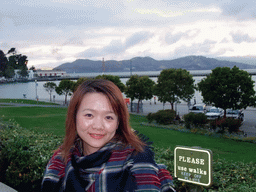 Miaomiao at the Golden Gate Bridge