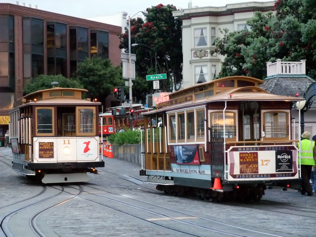 Trams at Hyde Street