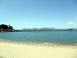 Beach and pier of the Aquatic Park Historic District