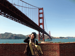 Mengjin at the Golden Gate Bridge