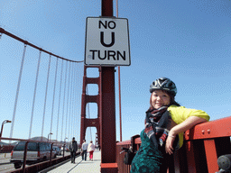 Miaomiao on the Golden Gate Bridge