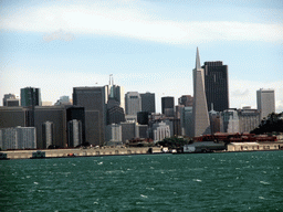 Skyline of San Francisco, from a boat in the San Francisco Bay